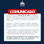 Ministerio de Educación mantiene suspensión de docencia en zonas vulnerables de provincias bajo alerta amarilla